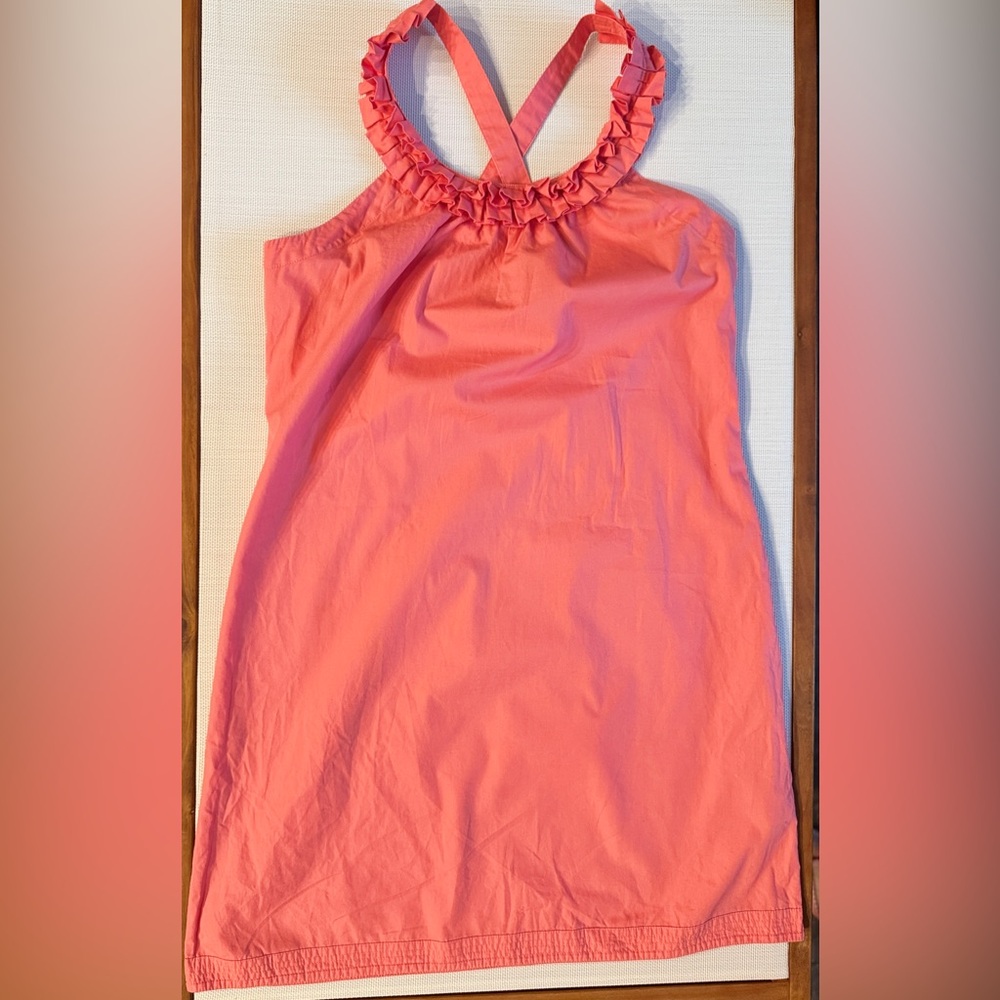 J. Crew Women's Coral Size 8 Sleeveless Knee Length Dress